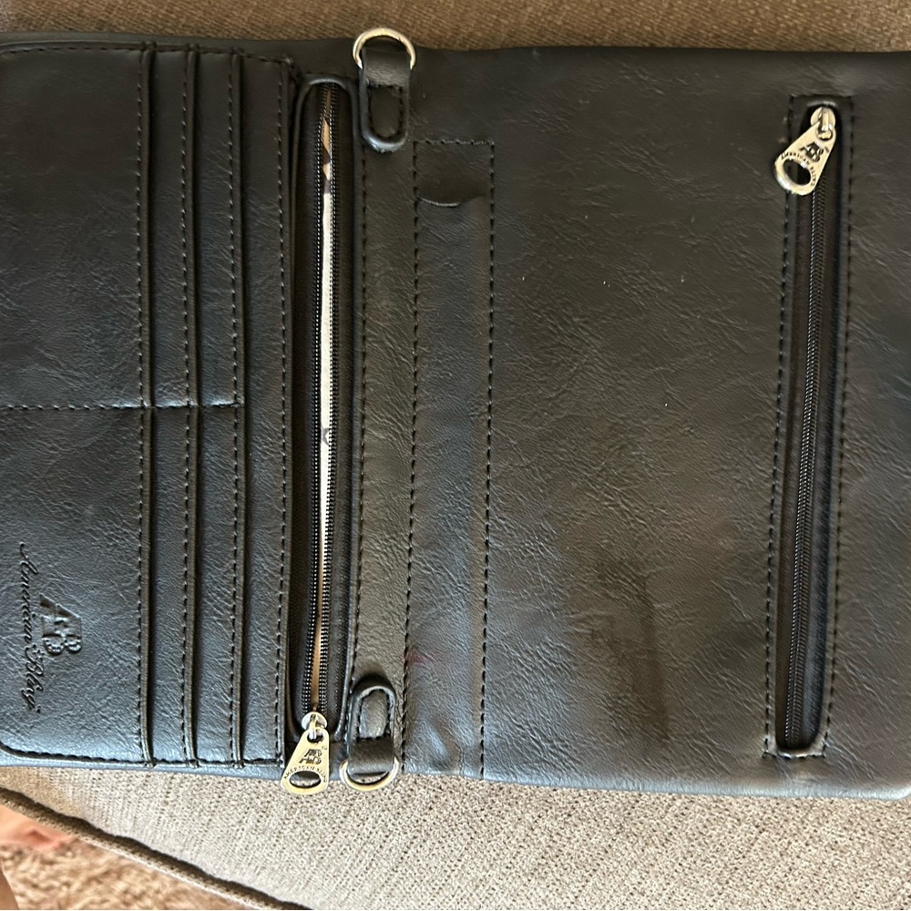Black Leather Wallet by [Brand]